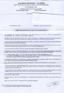 lettre avocat amende CTS Strasbourg pour titre non validé